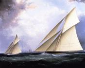 詹姆斯 E 巴特斯沃思 : Puritan and Genesta, America's Cup